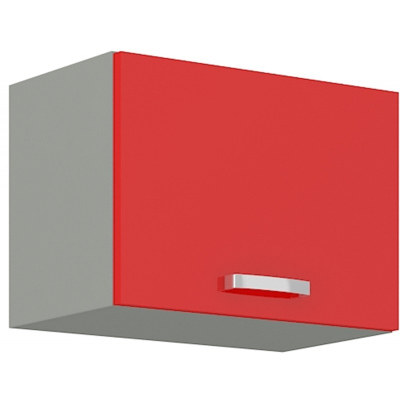 VÝPRODEJ - Digestořová skříňka ULLERIKE - šířka 60 cm, červená / šedá