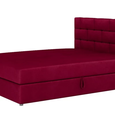 Boxspringová postel s úložným prostorem WALLY COMFORT - 200x200, červená