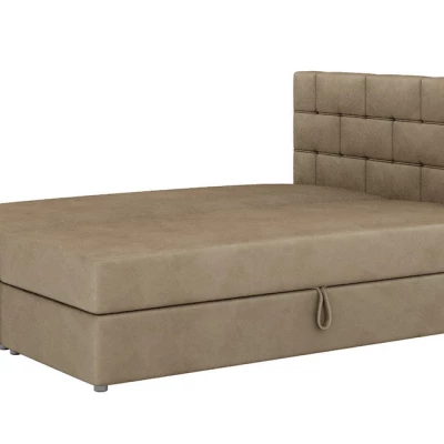 Boxspringová postel s úložným prostorem WALLY COMFORT - 180x200, hnědá