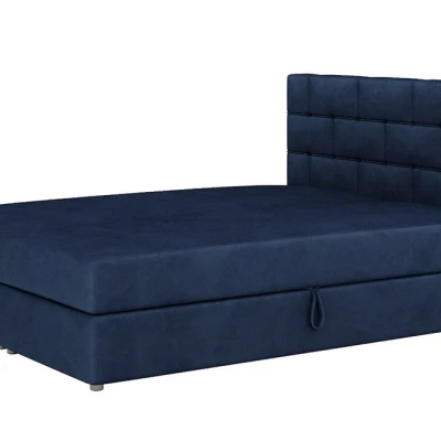 Boxspringová postel s úložným prostorem WALLY COMFORT - 140x200, modrá