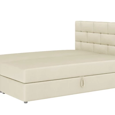 Boxspringová postel s úložným prostorem WALLY COMFORT - 140x200, béžová