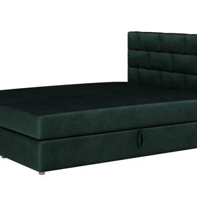 Boxspringová postel s úložným prostorem WALLY COMFORT - 200x200, zelená
