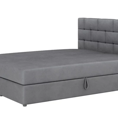 Boxspringová postel s úložným prostorem WALLY COMFORT - 180x200, tmavě šedá