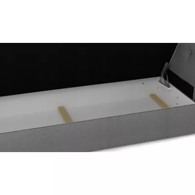 Boxspringová postel s úložným prostorem PIERROT COMFORT - 200x200, šedá / černá