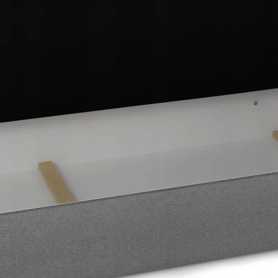 Boxspringová postel s úložným prostorem PIERROT COMFORT - 180x200, bílá / černá