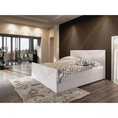 Boxspringová manželská postel VASILISA COMFORT 4 - 180x200, béžová