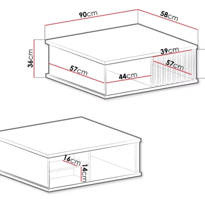 Konferenční stolek AIMY - dub artisan