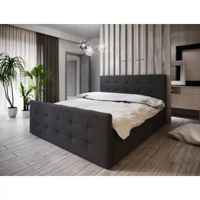 Boxspringová manželská postel VASILISA 1 - 200x200, antracitová
