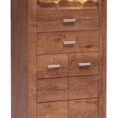 Úzká komoda s dvířky BESS - jasan světlý