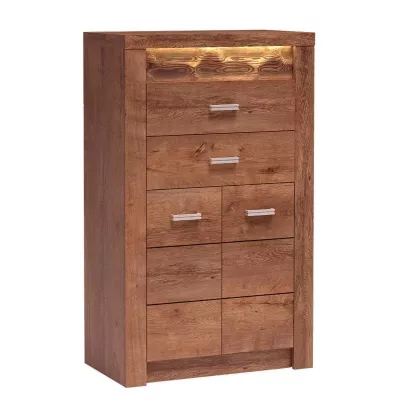 Úzká komoda s dvířky BESS - jasan světlý