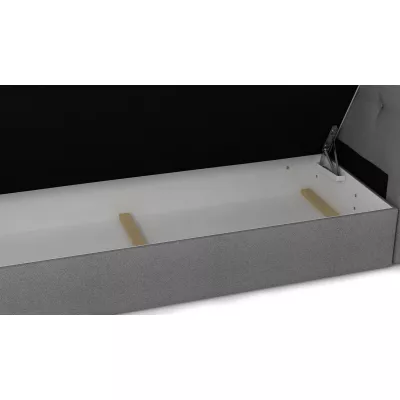 Boxspringová postel s úložným prostorem LUDMILA COMFORT - 120x200, šedá / černá