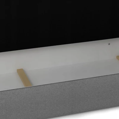 Boxspringová postel s úložným prostorem SAVA COMFORT - 200x200, černá