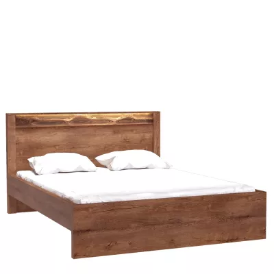 Manželská postel BESS - 160x200, jasan světlý