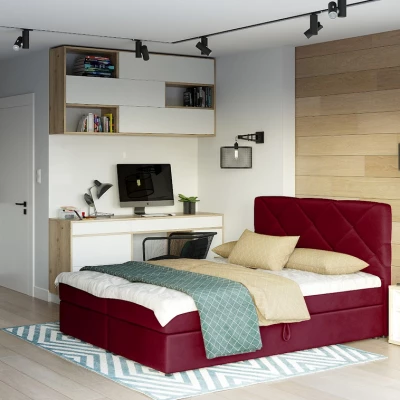 Manželská postel s úložným prostorem KATRIN COMFORT - 180x200, červená