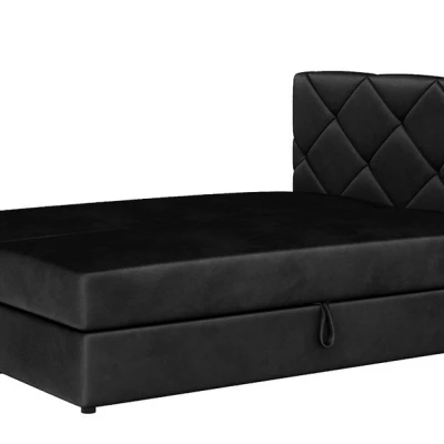 Manželská postel s úložným prostorem KATRIN COMFORT - 140x200, černá