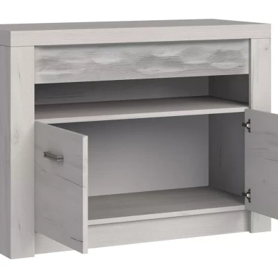 TV stolek BESS - dub kraft bílý