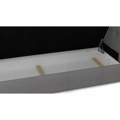 Jednolůžková čalouněná postel HENIO COMFORT - 120x200, světle šedá