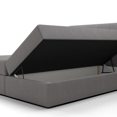 Jednolůžková postel s úložným prostorem STIG COMFORT 4 - 120x200, světle šedá