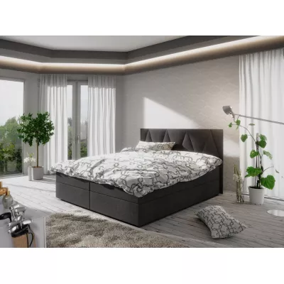 Manželská postel s úložným prostorem STIG COMFORT 3 - 160x200, černá
