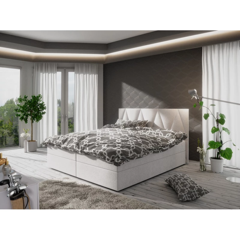 Manželská postel s úložným prostorem STIG COMFORT 3 - 180x200, béžová