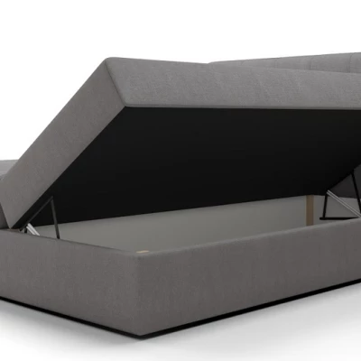 Jednolůžková postel s úložným prostorem STIG COMFORT 5 - 120x200, hnědá