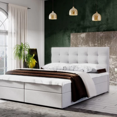Jednolůžková postel s úložným prostorem STIG COMFORT 5 - 120x200, béžová