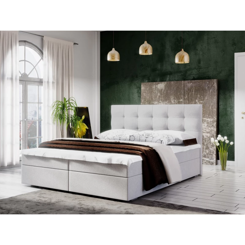 Manželská postel s úložným prostorem STIG COMFORT 5 - 140x200, béžová