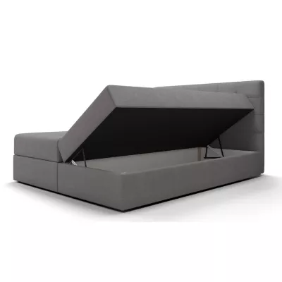 Jednolůžková postel s úložným prostorem STIG COMFORT 5 - 120x200, černá