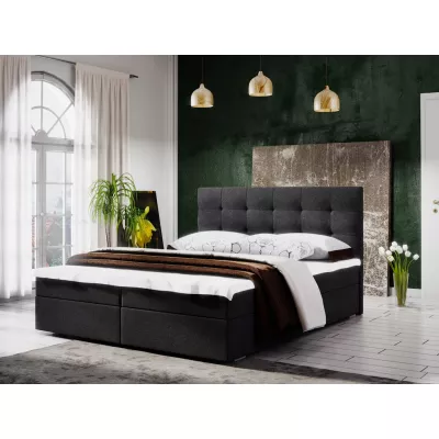 Jednolůžková postel s úložným prostorem STIG 5 - 120x200, černá