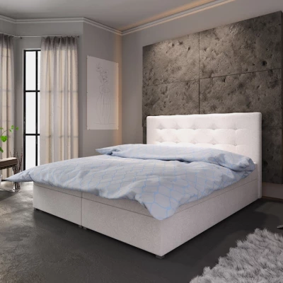 Manželská postel s úložným prostorem STIG 6 - 200x200, béžová