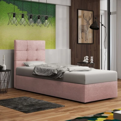 Čalouněná postel DELILAH 2 COMFORT - 90x200, růžová
