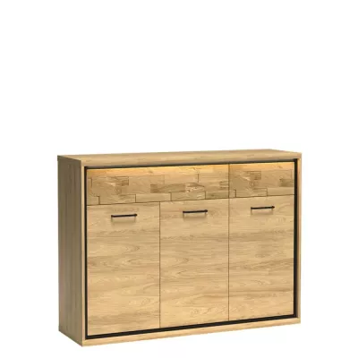 Kombinovaná komoda GINETTE - ořech hikora / dub