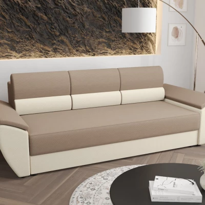 Rozkládací pohovka OPHELIA - béžová / béžová