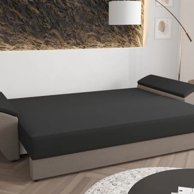 Rozkládací pohovka OPHELIA - černá / červená