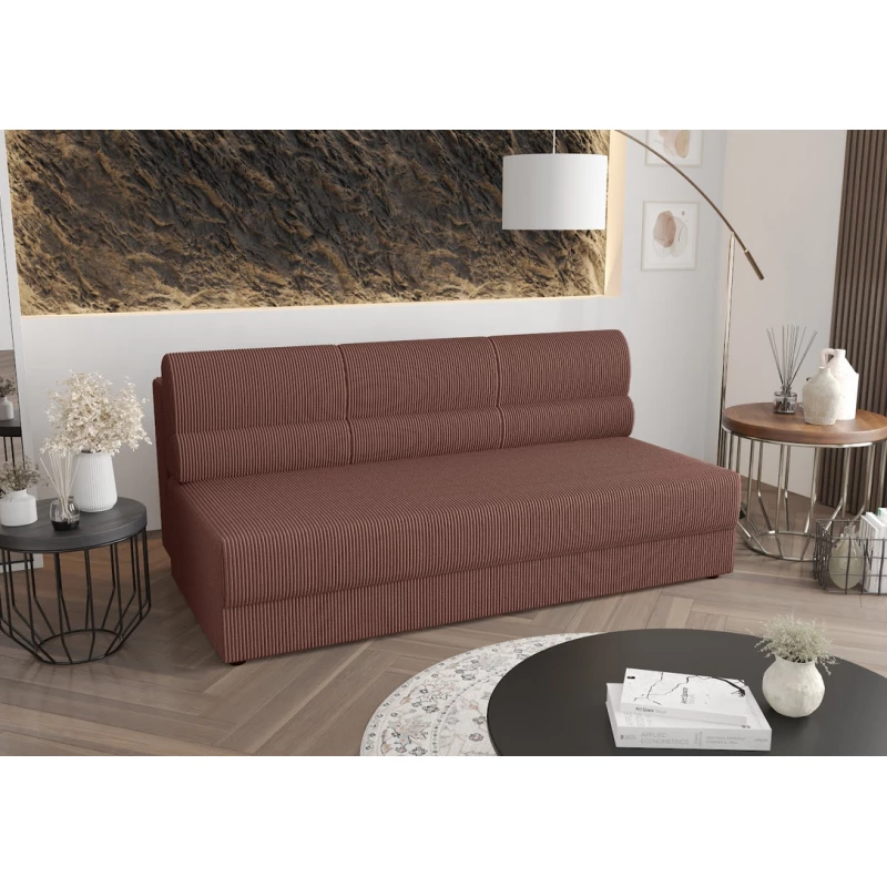 Trojmístná rozkládací pohovka OPHELIA - tmavě růžová