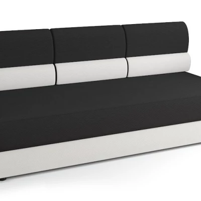 Trojmístná rozkládací pohovka OPHELIA - tmavě šedá / bílá