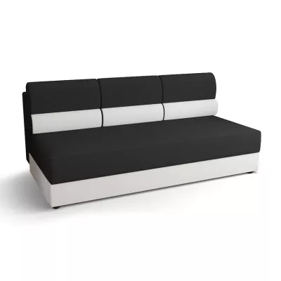 Trojmístná rozkládací pohovka OPHELIA - tmavě šedá / bílá