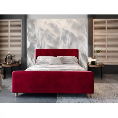 Manželská postel s úložným prostorem NESSIE - 140x200, červená