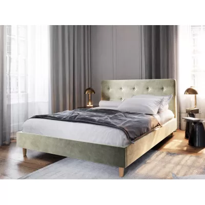 Čalouněná manželská postel NOOR - 160x200, béžová