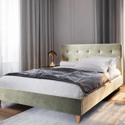 Čalouněná manželská postel NOOR - 180x200, béžová