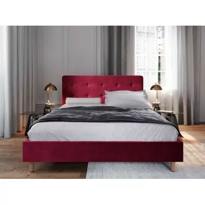 Jednolůžková postel s úložným prostorem NOOR - 120x200, červená