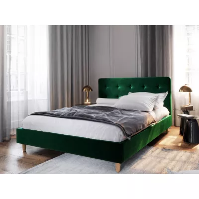Manželská postel s úložným prostorem NOOR 2 - 160x200, zelená