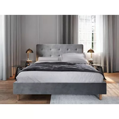 Manželská postel s úložným prostorem NOOR 2 - 140x200, světle šedá