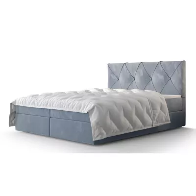 Hotelová postel s úložným prostorem LILIEN COMFORT - 140x200, modrá