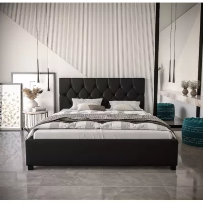 Manželská čalouněná postel NARINE - 160x200, černá