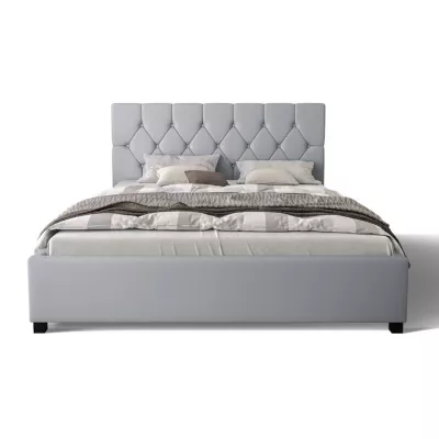 Manželská postel s úložným prostorem NARINE - 140x200, šedá