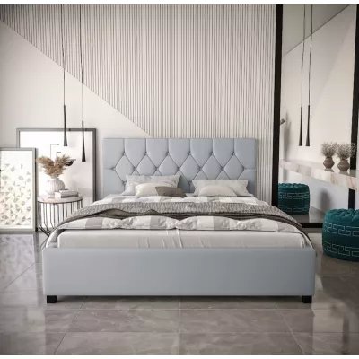 Manželská postel s úložným prostorem NARINE - 160x200, šedá