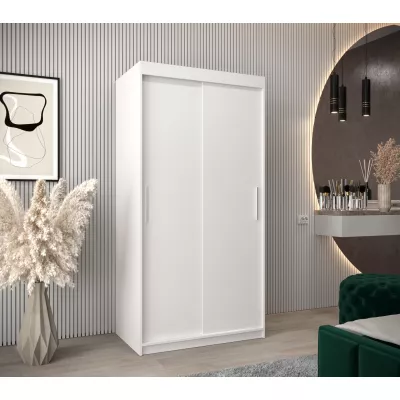 Skříň s posuvnými dveřmi v šířce 100 cm TIMEA - bílá