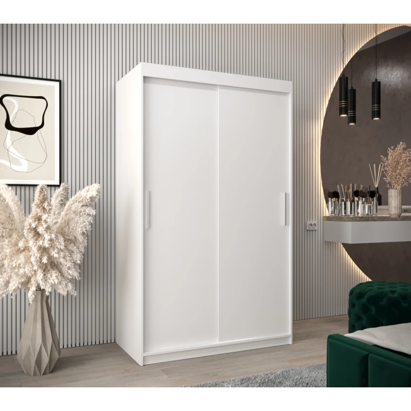 Skříň s posuvnými dveřmi v šířce 120 cm TIMEA - bílá
