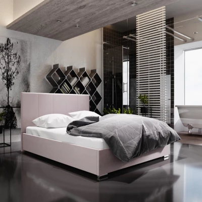Jednolůžková postel s úložným prostorem FLEK 6 - 120x200, růžová